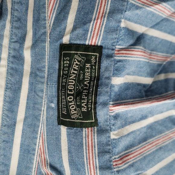 Men's Vintage Polo Country Button Down Shirt - Picture 1 of 9